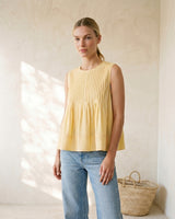 Baby Blue vest, view 4 – Moriel Heritage