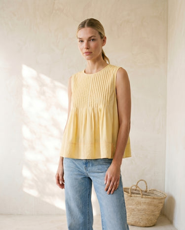 Baby Blue vest, view 4 – Moriel Heritage