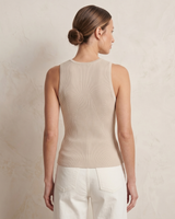 Black knit knit sweater, view 3 – Moriel Heritage