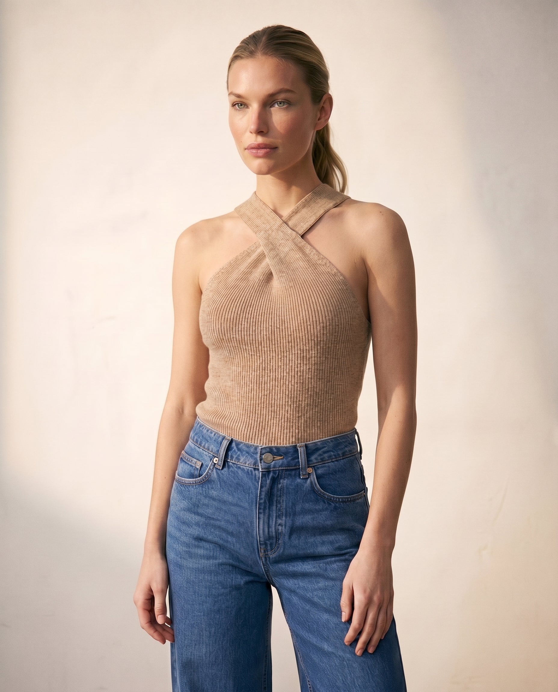 Mila Knit Halter Neck Top | Knit knit sweater – Moriel Heritage