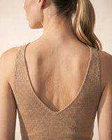 Beige knit knit sweater, view 6 – Moriel Heritage