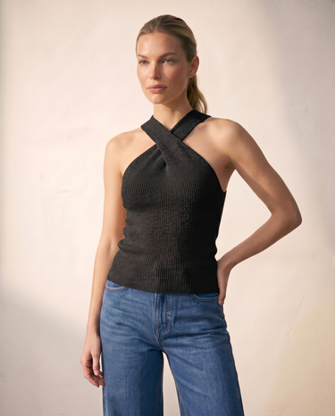 Mila Knit Halter Neck Top | Knit knit sweater – Moriel Heritage