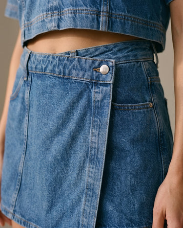 Wide-fit denim set, view 4 – Moriel Heritage