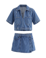 Wide-fit denim set – Moriel Heritage