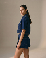 Light Blue Set wide-fit denim set, view 2 – Moriel Heritage