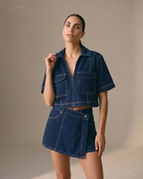 Light Blue Set wide-fit denim set – Moriel Heritage