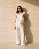 White cotton set, view 2 – Moriel Heritage