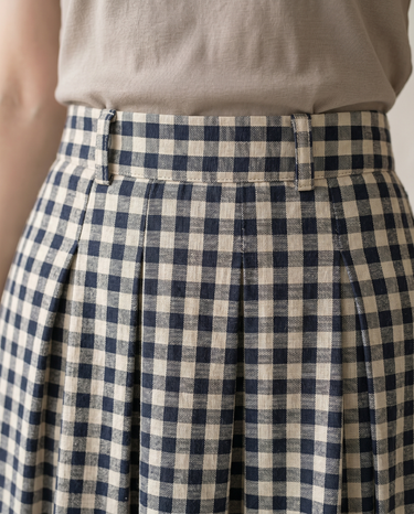 Black & White Grid skirt – Moriel Heritage