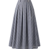 Navy & White Grid skirt – Moriel Heritage
