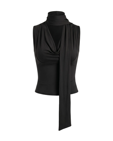 White crew-neck top, view 3 – Moriel Heritage