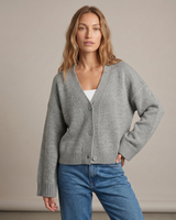 Pink acrylic cardigan, view 3 – Moriel Heritage