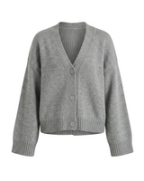 Gray acrylic cardigan – Moriel Heritage