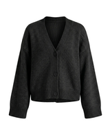 White acrylic cardigan, view 3 – Moriel Heritage