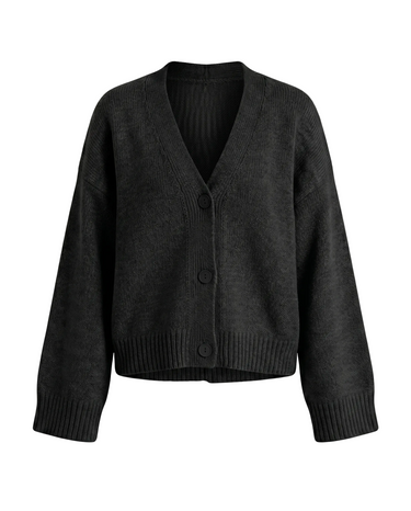 White acrylic cardigan, view 3 – Moriel Heritage