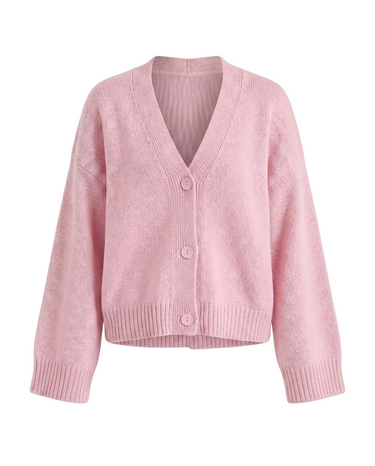 Khaki acrylic cardigan, view 4 – Moriel Heritage