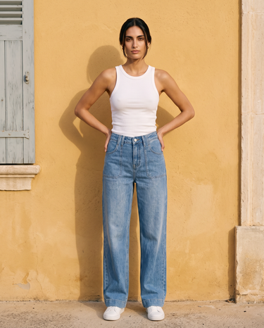 The Thea Wide Leg Jeans