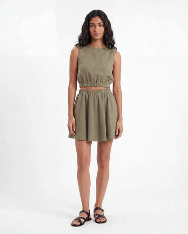 The Isola Cotton & Linen Skirt Set