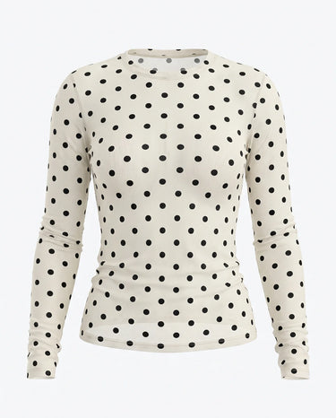The Milly Polka Dot Sheer Top