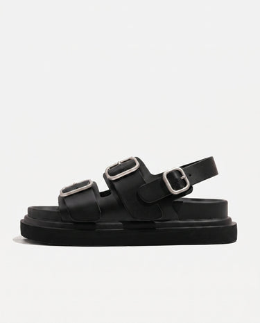 Black sandals, view 2 – Moriel Heritage