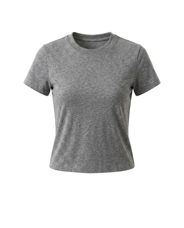 Dark Gray cotton crew-neck t-shirt – Moriel Heritage