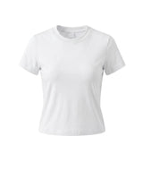 White cotton crew-neck t-shirt – Moriel Heritage