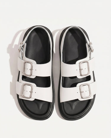 White sandals, view 5 – Moriel Heritage