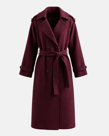 The Burgundy Celine Coat