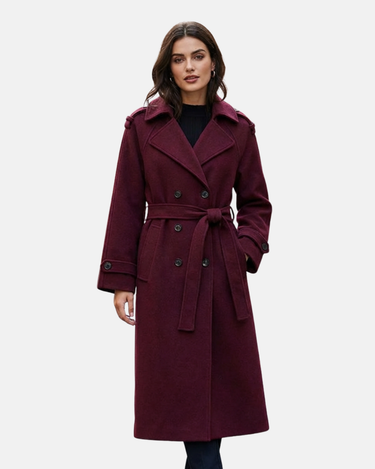 The Burgundy Celine Coat