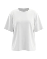 The Cotton Everyday Tee in white — relaxed crew-neck cotton t-shirt, product flat-lay