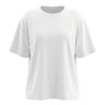 The Cotton Everyday Tee in white — relaxed crew-neck cotton t-shirt, product flat-lay