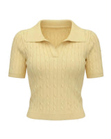 Yellow polyester top – Moriel Heritage